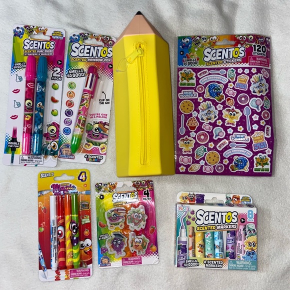 Scentos  SCRIBZ Stationery  Sticker Bundle Scented Pens Stickers Erasers & More - Picture 5 of 7